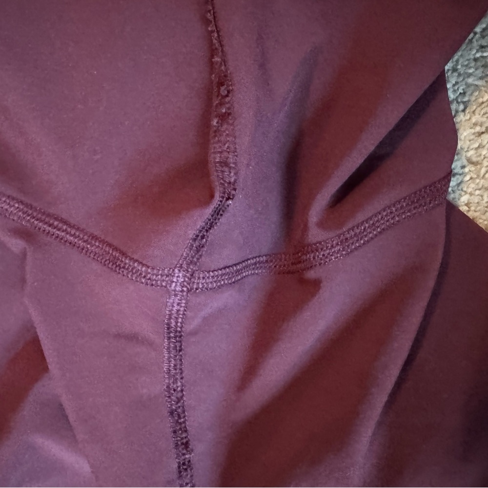 lululemon athletica Women's Athletic Shorts - Burgundy - Picture 3 of 5